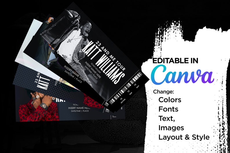 5 X Katt Williams 23 and Me Tour Ticket Template 2024 Personalized