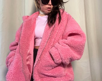 Pink Oversized Jacket