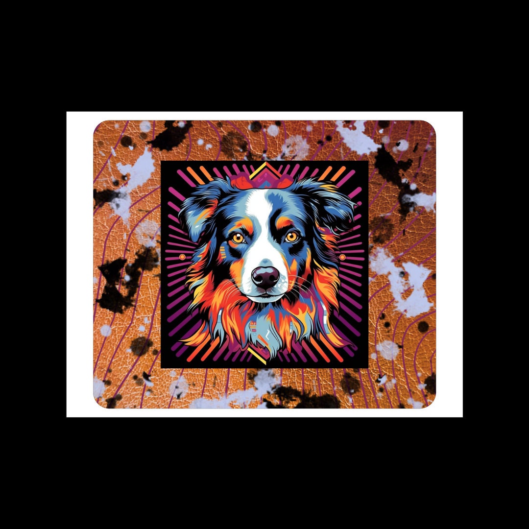 Cool Dope New Border Collie Dog Lovers Office Desk Mouse Pad Etsy