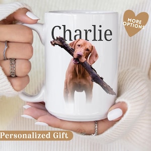 Custom dog/cat photo mug personalized pet face mug with name gift for dog mom dog dad pet lover mug with picture pet owner birthday present