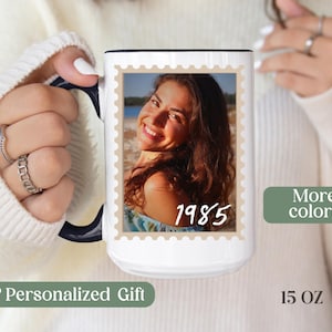 40th birthday gift personalized photo mug with year 1985 custom present for him her husband wife thoughtful gift for 40 year old friend