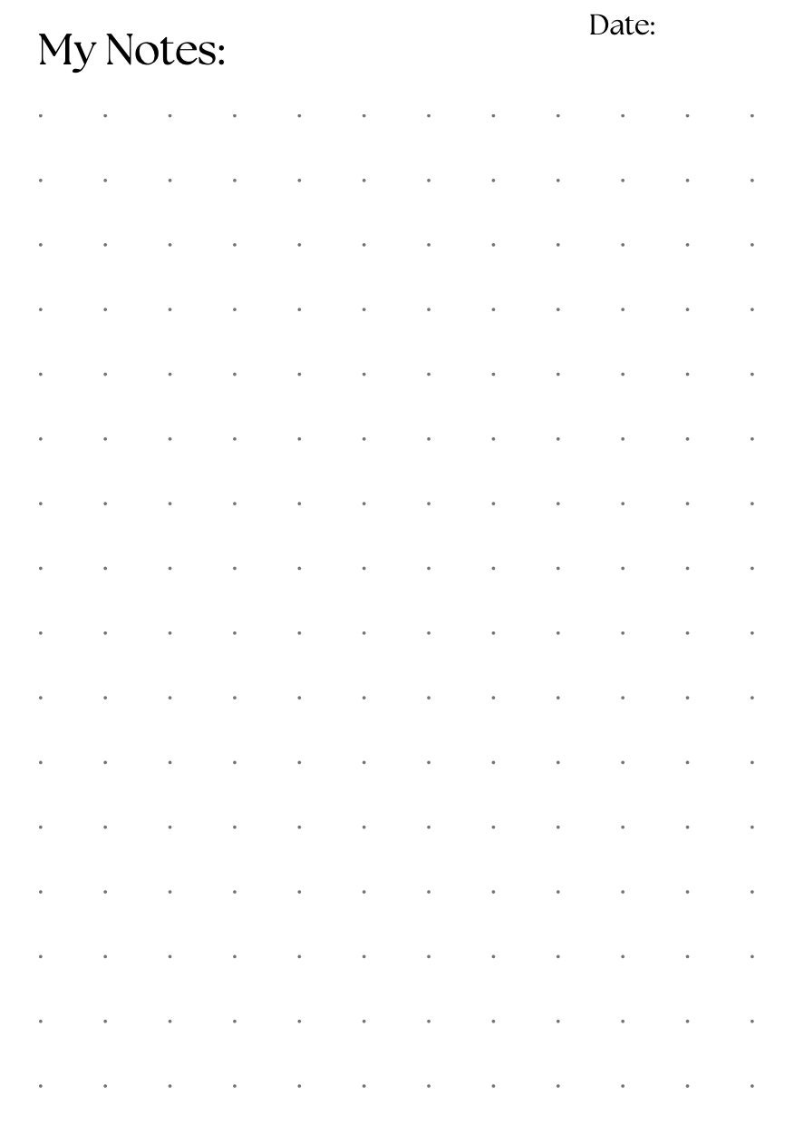 Printable Notes Pages Different Types of Pages Instant - Etsy