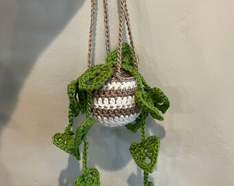 Crocheted Hanging Plant Car Accessory