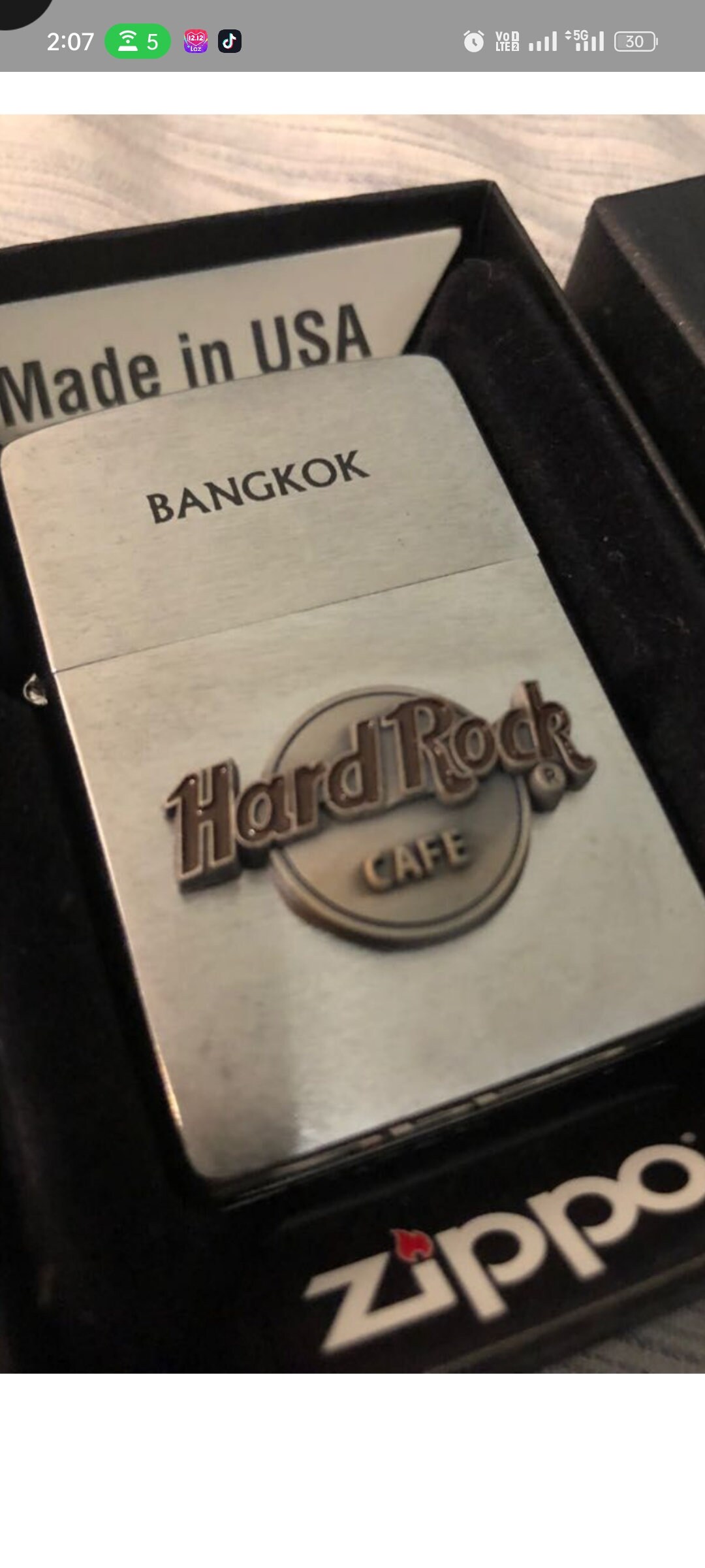 Zippo Hard Rock CAFE 30 years HOLLYWOOD