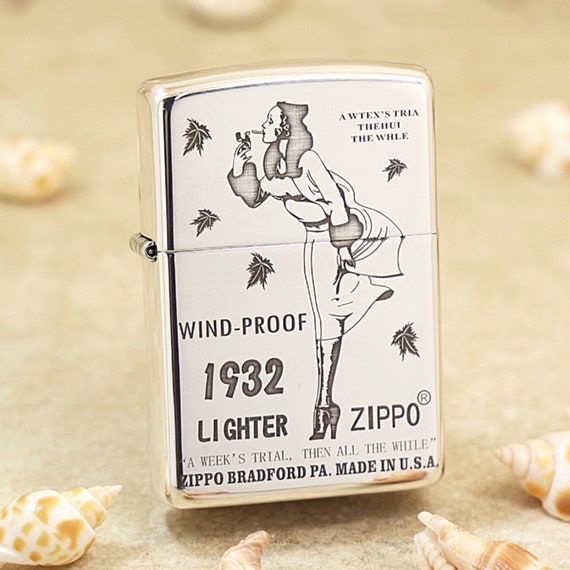 C Zippo V】Zippo WINDY Girl COMMEMORATIVE LIGHTER 1932-1982