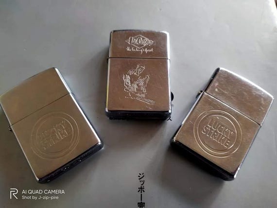 Zippo Very Rare 3lot Lucky Strike and Lee Copper Vintage Zippo Very Rare 3lot Lucky Strike and Lee Copper Vintage