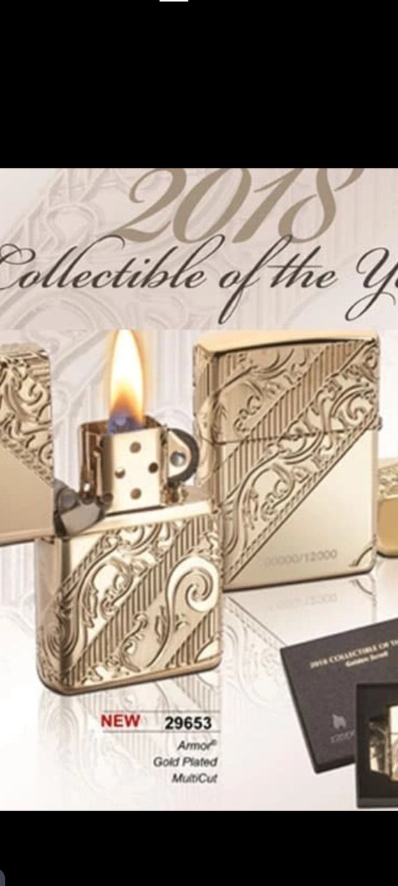 Zippo Very Rare Golden Scroll Coty 2018 Limited Edition Only