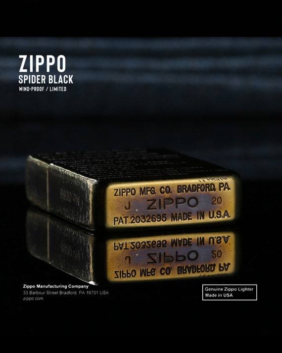 Zippo Lighter 40th Anniversary Brass 758/1000 Made Limited