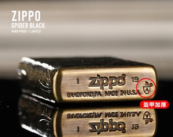 Zippo Very Rare Knife Samurai Spider Black Armor Case New in