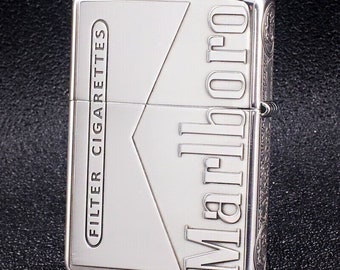 Zippo Very Rare Marlboro Sterling Silver New in Box - Etsy