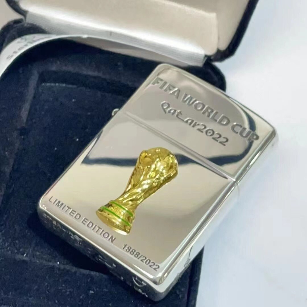 Zippo Rare World Cup Qatar Sterling Silver Limited Edition