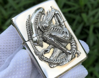 zippo rare alien sterling silver 20th anniversary limited edition new in box