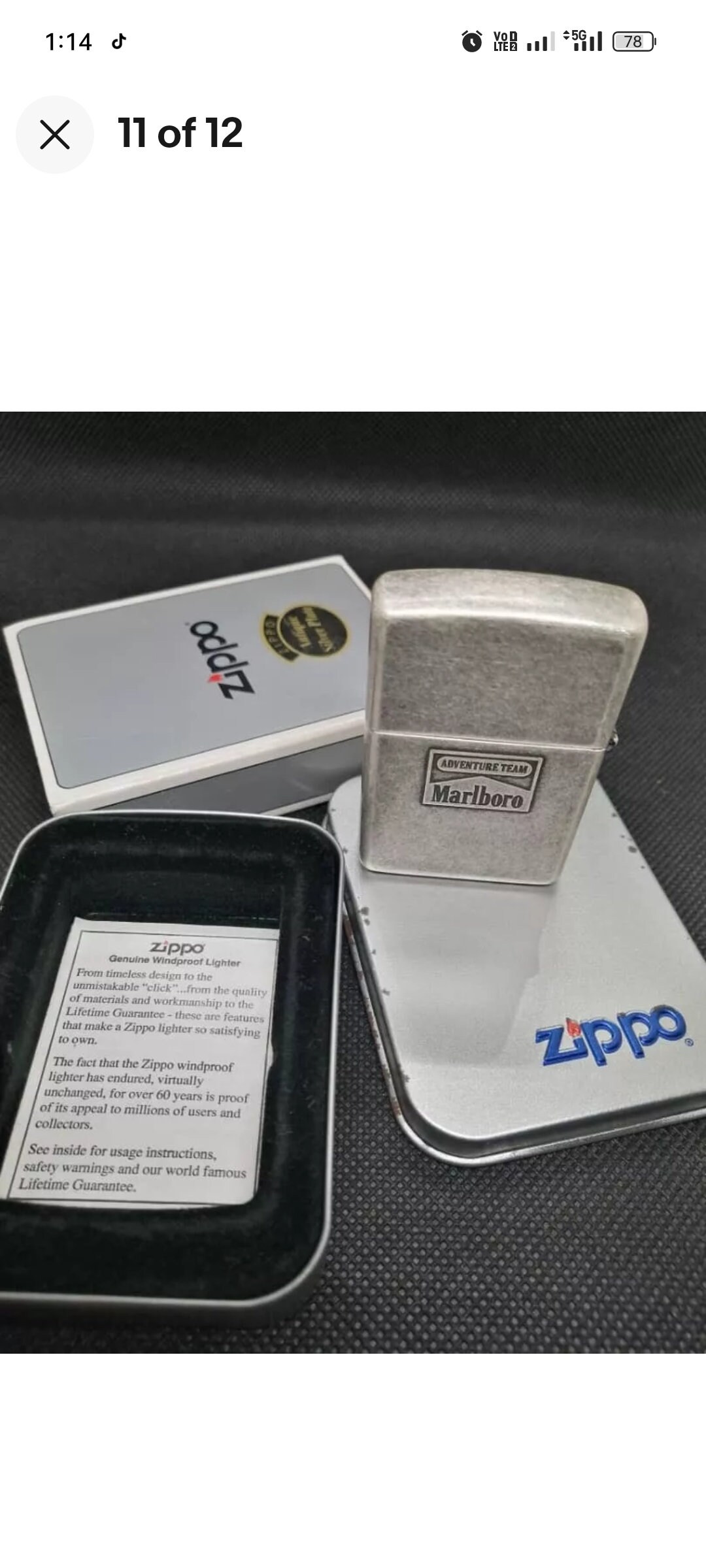 Zippo Rare Marlboro Lizard Rock Antique Silver Plated - Etsy