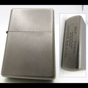ZIPPO Solid Titanium 中古 箱無し Zippo titanium - Etsy 日本 ZIPPO Solid Titanium 中古 箱無し Zippo titanium - Etsy 日本