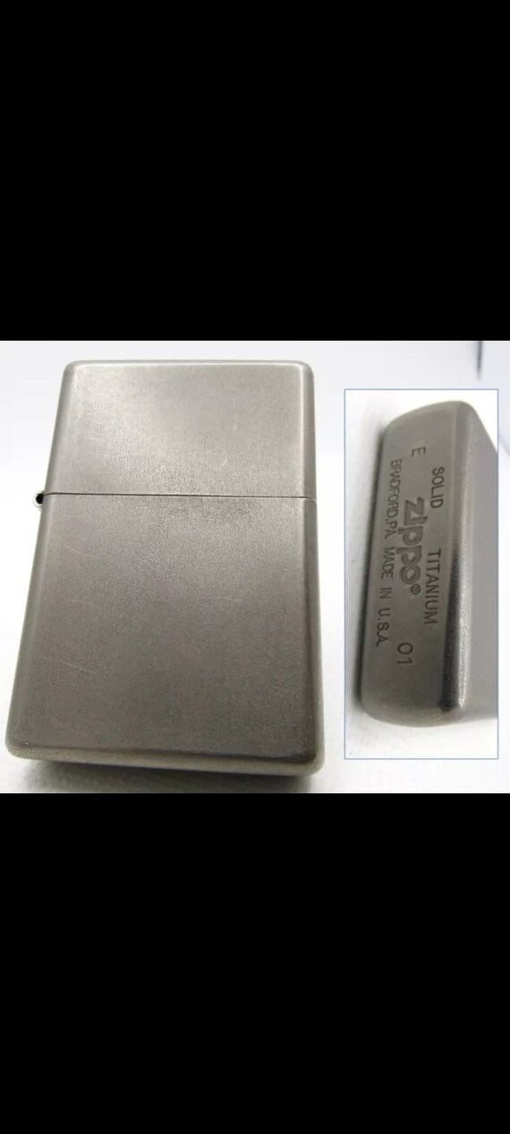 Zippo extrem selten massives Titan gebraucht 2001 - Etsy.de