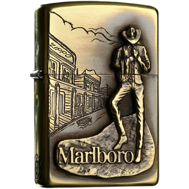 Zippo 希少 マルボロマン 真鍮 限定版 新品箱入り - Etsy 日本