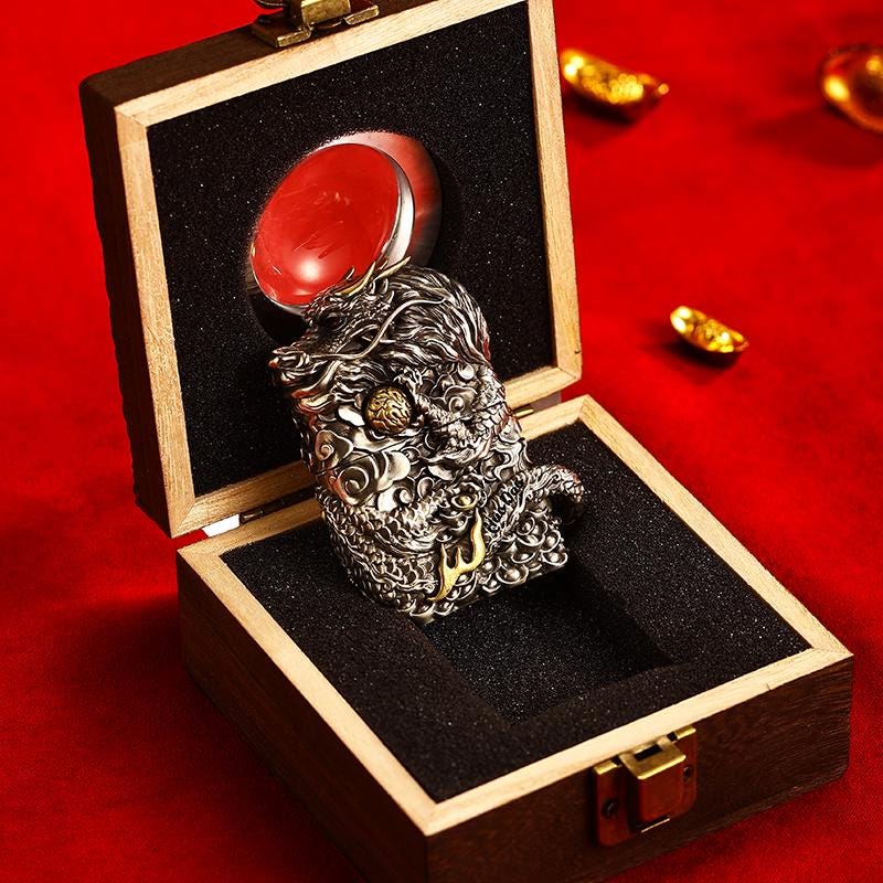 zippo very nice dragon asian market new in box