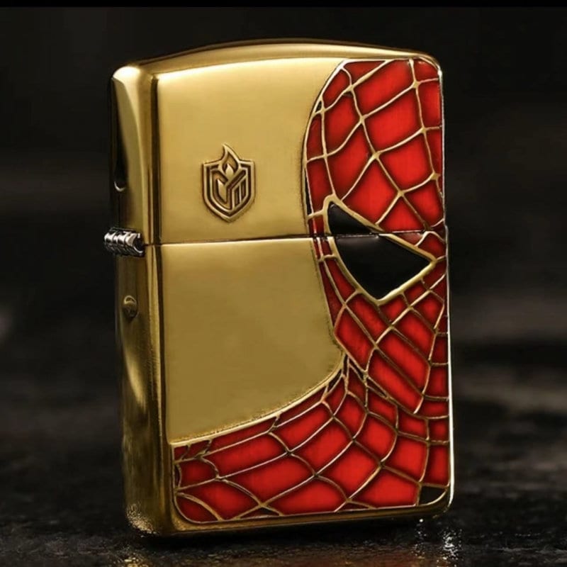 中古zippo スパイダーマン maid in USA Zippo Rare Spiderman Brass Asian Market New in Box - Etsy