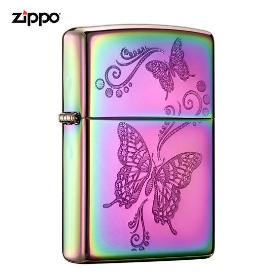 zippo very nice butterfly rainbow new in box