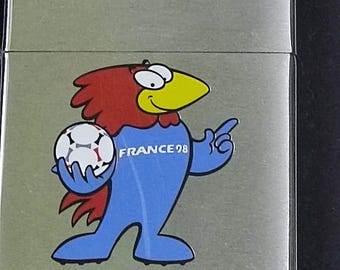 記念グッズ FIFA WORLD CUP FRANCE 98 ZIPPO Rare Boxed Official Holographic “France 98” Football World Cup