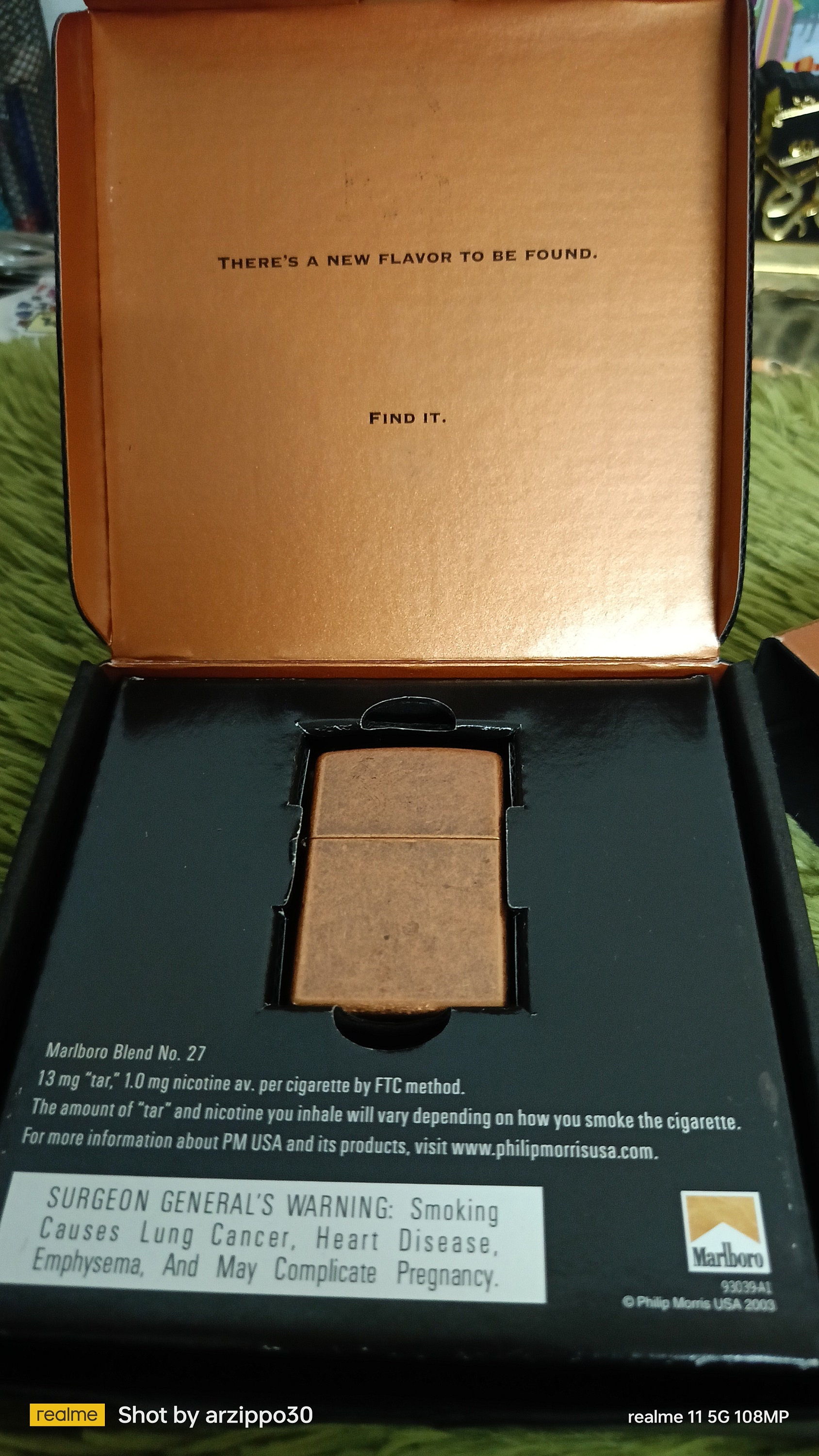 zippo Marlboro COPPER BLEND 純銅 2003年製 ② 小物