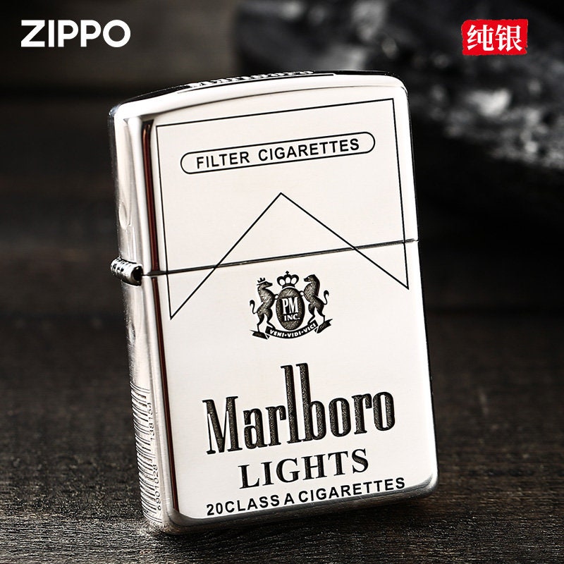 大注目 New Side 5 Sterling Marlboro Rare Very Zippo in Asian Box コレクション