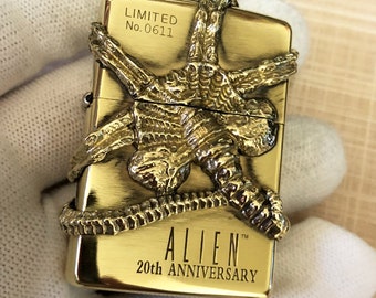 zippo rare alien brass limited edition 20th anniversary new in box