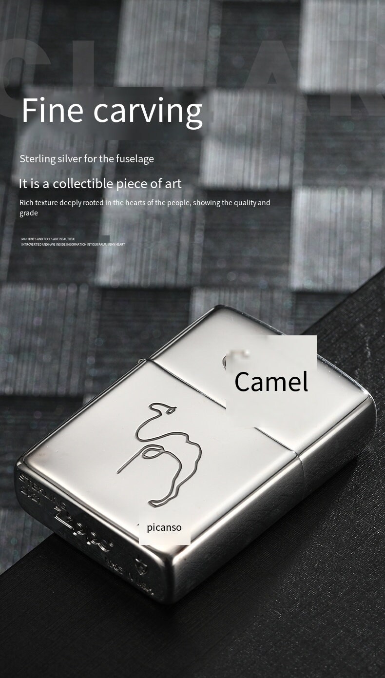 Zippo Very Rare Camel Sterling Silver New in Box - Etsy