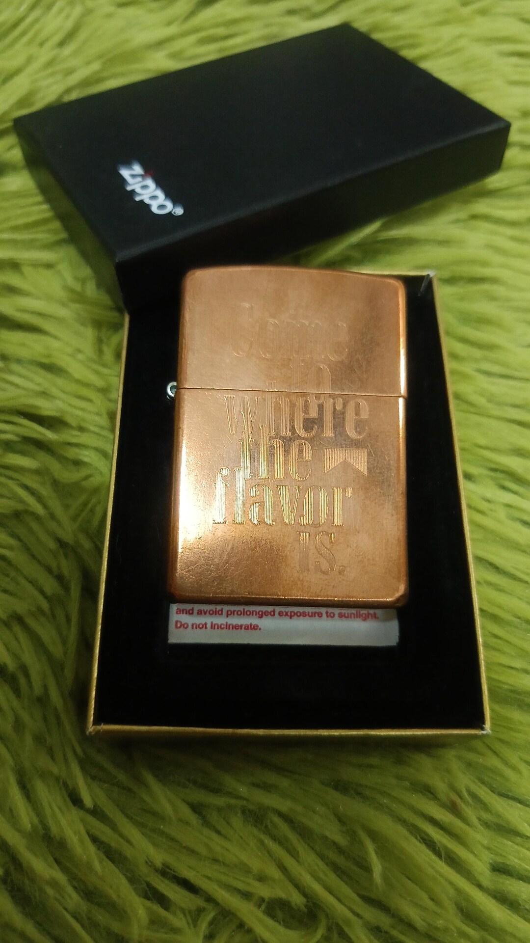未使用】Zippo Solid Copper Marlboro Blend No 27 2003年製 マルボロ 