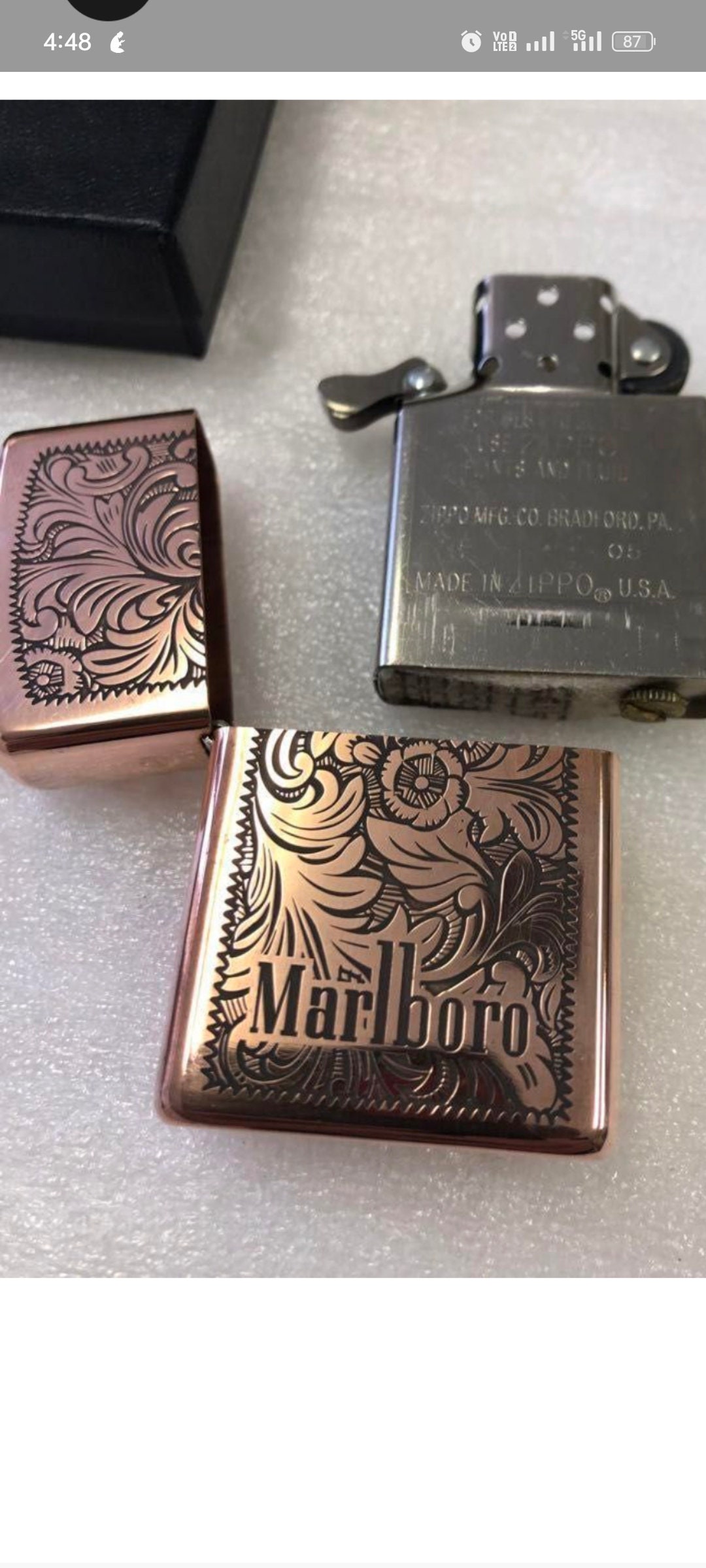 未使用】Zippo Solid Copper Marlboro Blend No 27 2003年製 マルボロ 