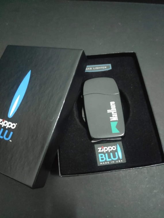 Zippo Blue Black Matte Marlboro Limited Edition 2008 - Etsy