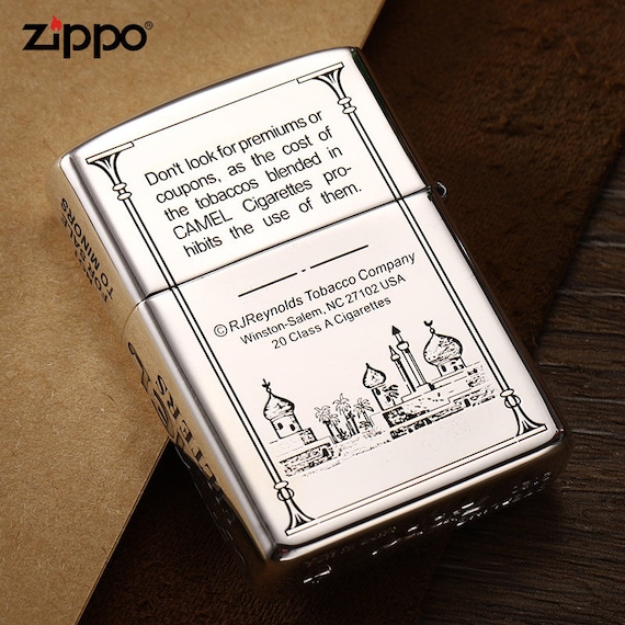 Zippo Very Rare Camel Sterling Silver 5side New in Box - Etsy