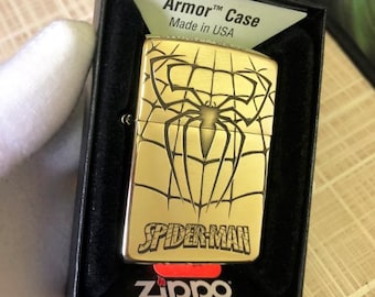中古zippo スパイダーマン maid in USA Armor Red Spider Man Zippo Lighter - US Shipping | eBay