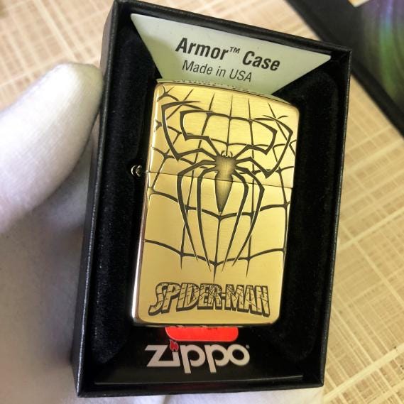 中古zippo スパイダーマン maid in USA ZIPPO - ZIPPO 希少レア スパイダーマン 両面仕様 SPIDER MAN