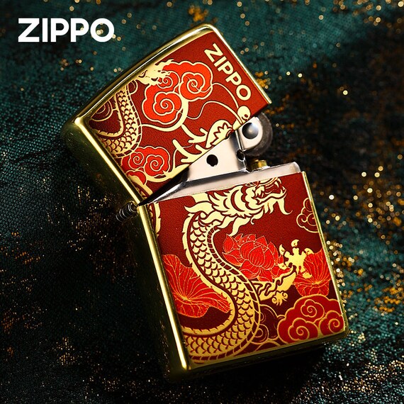 Zippo Very Rare Dragon Gold and Red Limited Edition New in Box