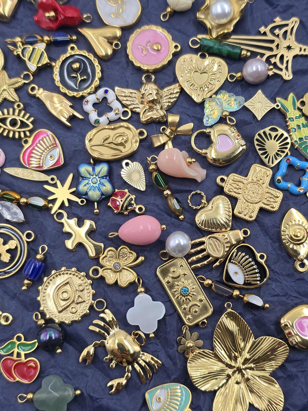 Premium Quality Gold Charms Waterproof Gold Pendants for Necklaces ...