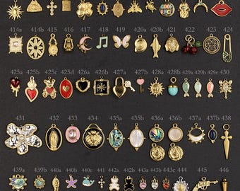 Premium Quality Gold Plated Stainless Steel Charms for Custom Bracelet Necklace Making Personalised Gift Idea