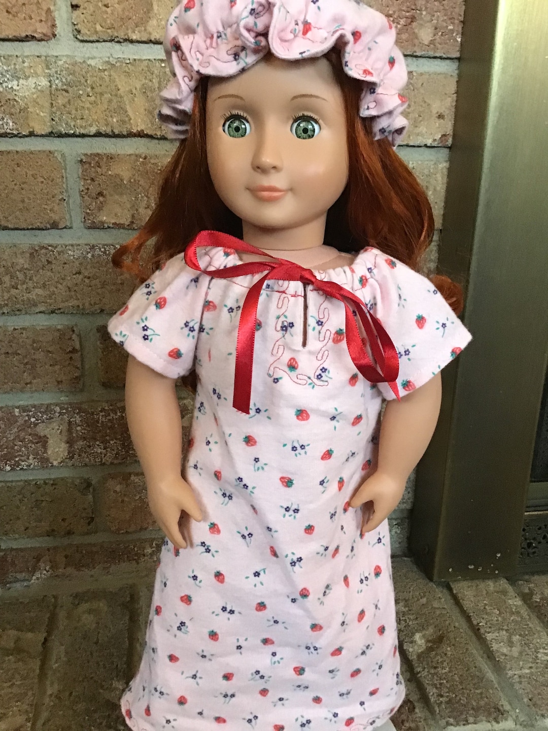 18in Doll Nightgown and Nightcap. Etsy