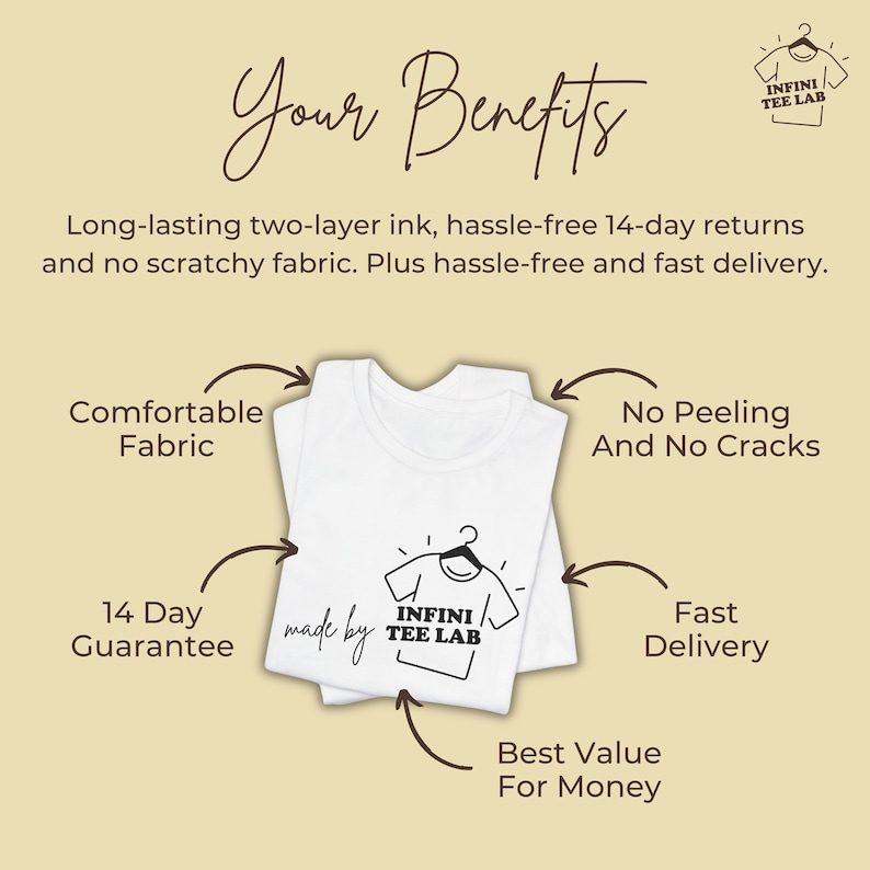 a white t - shirt with the instructions for how to use it