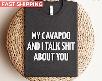 Cavapoo shirt, Cavapoo hond tshirt, schattige Cavapoo hond moeder Tee, grappige Cavapoo papa tshirt, Cavapoo minnaar cadeau idee, hond tshirt voor Cavapoo eigenaar
