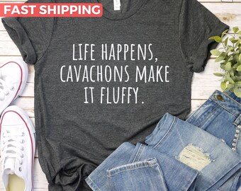 Cavachon Shirt, Cavachon Dog Tshirt, Cute Cavachon Dog Mom Tee, Cavachon Dad Tshirt, Cavachon Lover Gift Idea, Dog Tshirt For Cavachon Owner