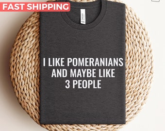 Pomeranian Shirt, Pom Pom Dog Shirt, Gift For Pomeranian Lover, Cute Pomeranian Mom Tee, Funny Pomeranian Dad Tshirt, Pomeranian Owner Gift