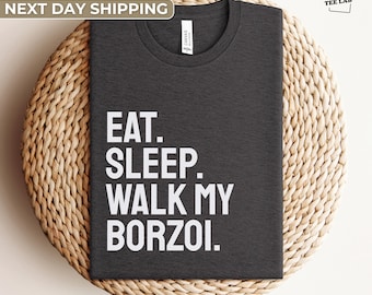 Camicia Borzoi, Camicia per cani per mamma Borzoi, Divertente camicia Borzoi per papà Borzoi, Idea regalo amante Borzoi per il proprietario Borzoi, Maglietta carina per cani Borzoi