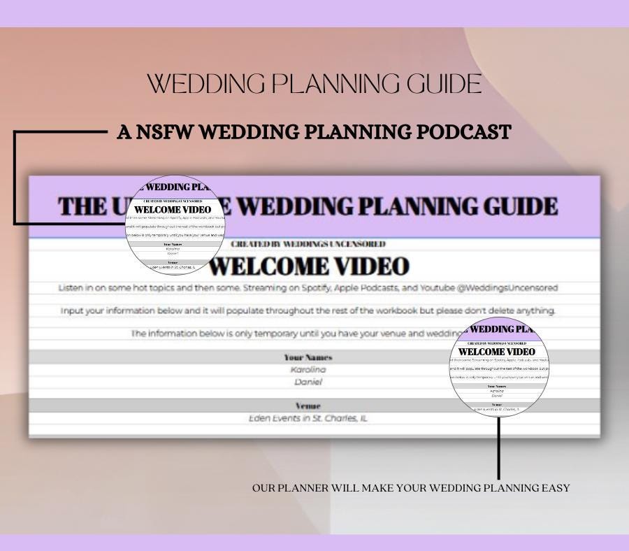 The Ultimate Wedding Planning Workbook Wedding Planning Podcast Wedding  Planner Digital Wedding Workbook Digital Wedding Guide