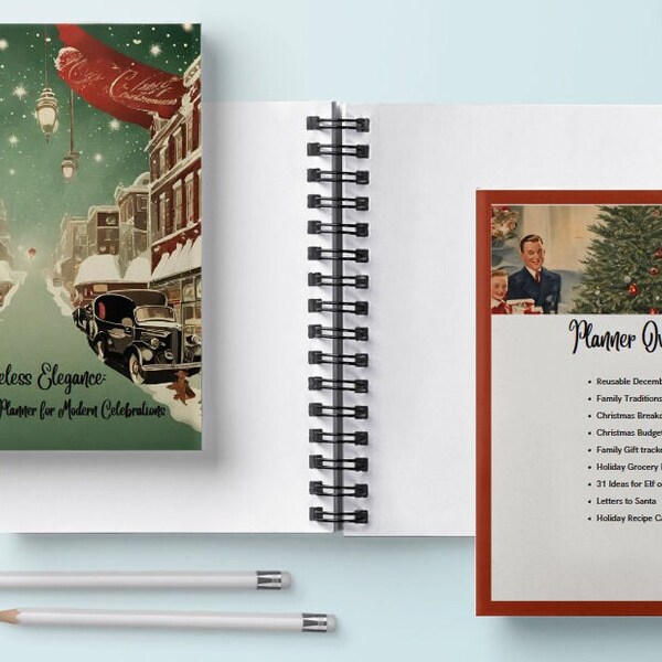 Timeless Elegance: A 1940s-Inspired Holiday Planner for Modern Celebrations