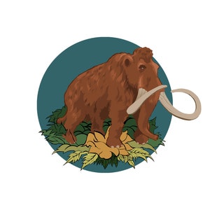 Woolly Mammoth Art Print