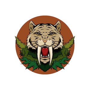 Saber-Tooth Tiger Art Print
