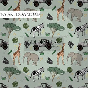 Safari Seamless File, Safari, Instant Download, Digital File, Seamless Pattern, Repeating Patterns, Seamless Digital File, Seamless Download