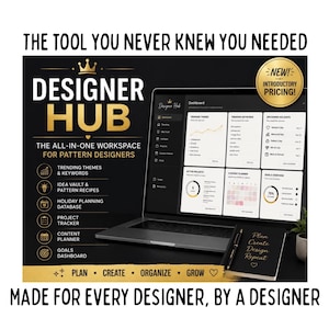 Acesso ao Centro de Designers, Ferramenta de Design de Estampas, Planejador de Estampas de Superfície, Painel de Tendências, Banco de Dados de Feriados, Planejador de Conteúdo, Negócios Criativos