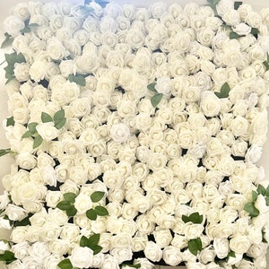 Blumen Wand mit Namensschild Blumen Buchstabe Blume Baby Zimmer Dekor Kinderzimmer Mädchen Dekor Kinderzimmer Dekor Elfenbein Rose weiße Blume